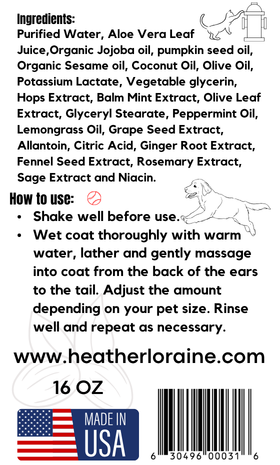 Pet Shampoo with Organic Jojoba Oil